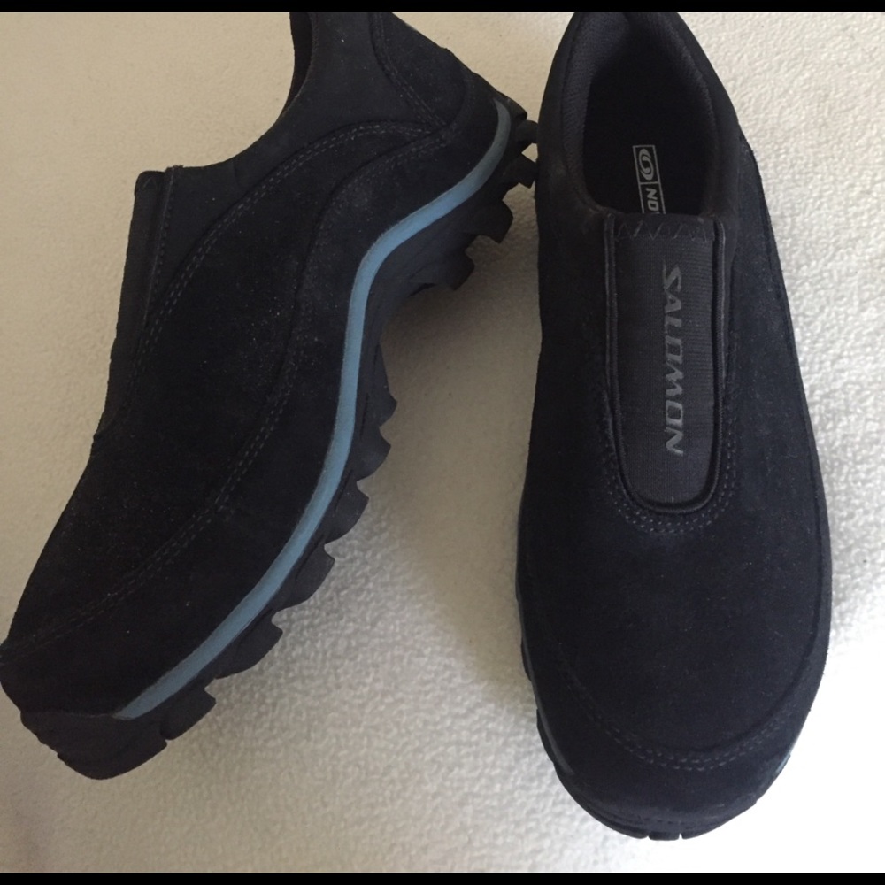 COPY - Salomon winter shoes. Black suede with thi…